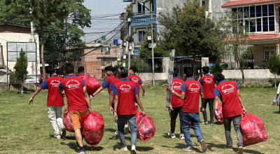 Cleanliness Program in Shasambhu Mai Temple