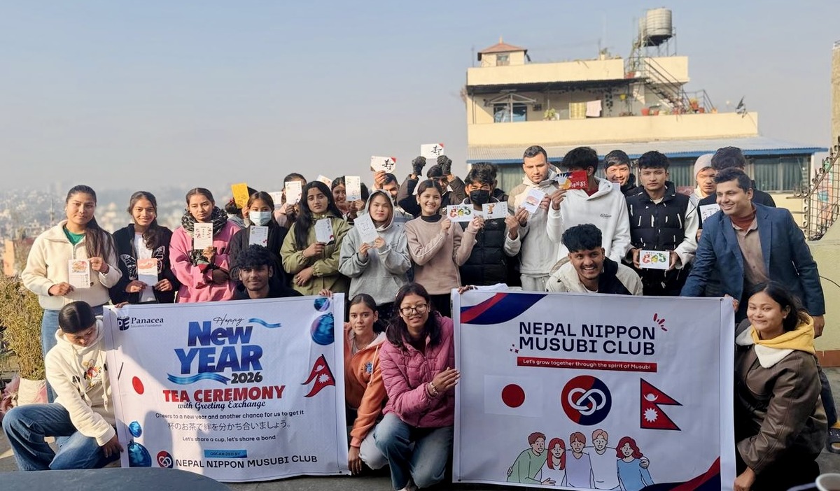 Panacea’s Nepal Nippon Musubi Club welcomes the New Year with a tea ceremony and warm greetings exchange!